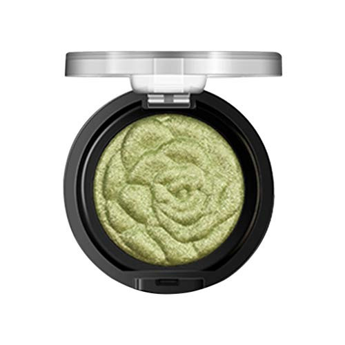 Makeup Eyeshadow_ general3 Color Makeup Rose Design Monochrome Pearl Light Baking Powder Eye Shadow Plate 12 Color _G_