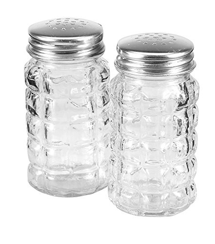 Anchor Hocking 35248 Tabletop Salt and Pepper Shakers, 3.5", Clear
