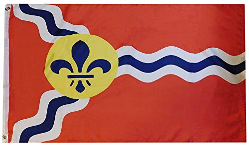 Trade Winds City of St. Saint Louis Premium Quality Heavy Duty Fade Resistant 100D Woven Poly Nylon 3x5 3'x5' Flag Banner