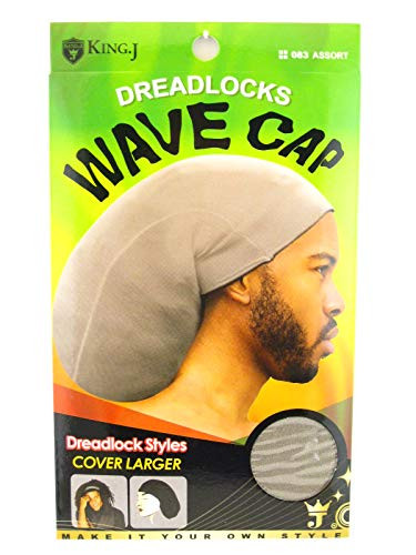King.J Marley Style Wave Cap For Dreadlocks _Gray_