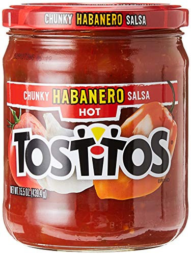 Tostitos _ Dips Hot Chunky Habanero Salsa_ 15.5 Ounce_ Red