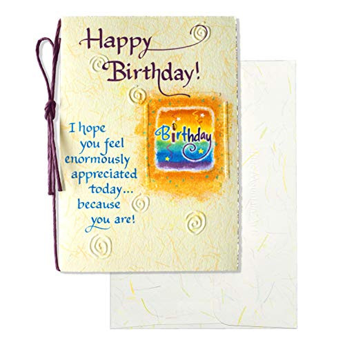 Blue Mountain Arts Greeting Card  Happy Birthday! I hope you feel enormously appreciated today because you are!  Is Perfect for a Family Member_ Friend_ or Someone Incredibly Special