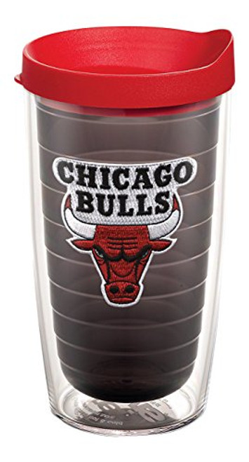 Tervis 1059011 NBA Chicago Bulls Primary Logo Tumbler with Emblem and Red Lid 16oz, Quartz Tervis 1059011 NBA Chicago Bulls Primary Logo Tumbler with Emblem and Red Lid 16oz, Quartz
