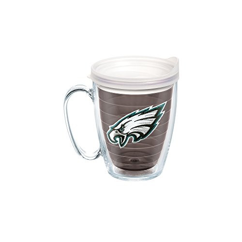 Tervis 1084907 NFL Philadelphia Eagles Primary Logo Tumbler with Emblem and Frosted Lid 16oz Mug, Quartz Tervis 1084907 NFL Philadelphia Eagles Primary Logo Tumbler with Emblem and Frosted Lid 16oz Mug, Quartz