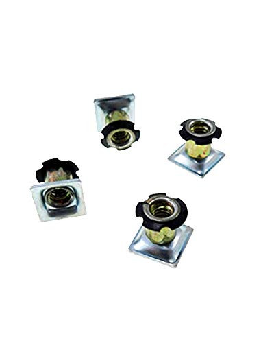 Threaded Inserts for Square Tubing _ Metal Threaded Star Type Insert 5 8 inch  _O.D._ Square Tubing Insert 1 4_20 Threads _ Square Threaded Tube Inserts _4_