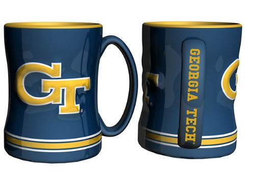 Boelter Brands - Georgia Tech Yellow Jackets Coffee Mug - 14oz Sculpted Boelter Brands - Georgia Tech Yellow Jackets Coffee Mug - 14oz Sculpted