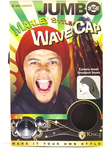 King.J Marley Style Jumbo Wave Cap For Dreadlocks _ Brown