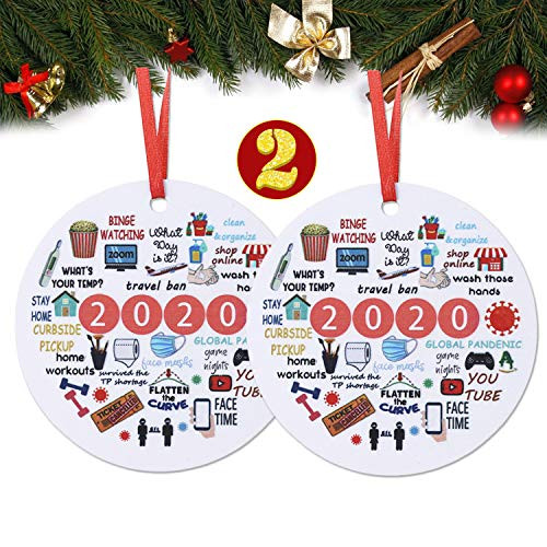 2Pack 2020 Christmas Pendants Year of Quarantine Keepsake Christmas Tree Hanging Ornament_ Survived Family Ornament Christmas Tree Ornaments_ Party Christmas Tree Pendant Creative Gift for Family _G_ 2Pack 2020 Christmas Pendants Year of Quarantine Keepsake Christmas Tree Hanging Ornament_ Survived Family Ornament Christmas Tree Ornaments_ Party Christmas Tree Pendant Creative Gift for Family _G_