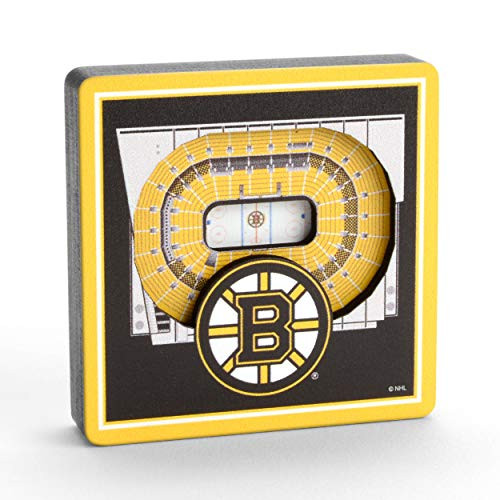 YouTheFan NHL Boston Bruins _ TD Garden 3D StadiumView Magnet3D StadiumView Magnet_ Team Colors_ Small