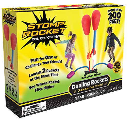 Stomp Rocket 20888 Dueling Rockets, 4 Rockets [Packaging May Vary]