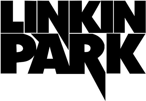 Linkin Park Logo Decal Sticker_ H 5.5 By L 8.5 Inches_ White_ Black_ Yellow_ Red_ Silver_ or Blue