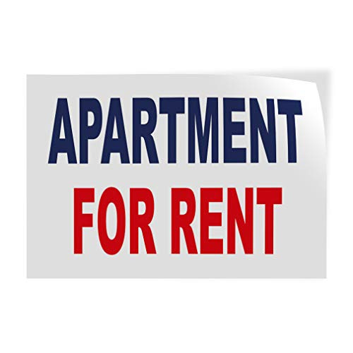 Decal Stickers Multiple Sizes Apartment for Rent Blue Red B Industrial Vinyl Safety Sign Label Business 7x5Inches