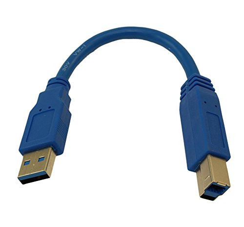 MyCableMart 6IN USB 3.2 Gen 1 SUPERSPEED Certified 5Gbps Type A Male to B Male Cable