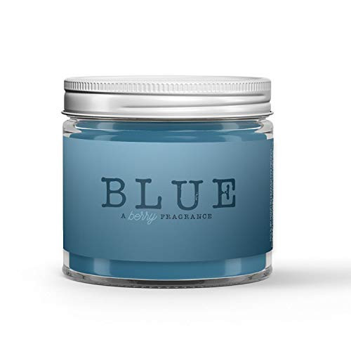 Blue Candle _ Blueberry Scented _ Made with 100 Percent Vegan Soy Wax and Premium Fragrance _ Available in 3 Adorable Sizes and Wax Tart Blue Candle _ Blueberry Scented _ Made with 100 Percent Vegan Soy Wax and Premium Fragrance _ Available in 3 Adorable Sizes and Wax Tart