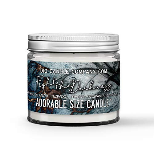 Fight the Darkness Candle _ Fruity Floral Citrus Scented _ Made with 100 Percent  Vegan Soy Wax and Premium Fragrance _ Available in 3 Adorable Sizes and Wax Tart Fight the Darkness Candle _ Fruity Floral Citrus Scented _ Made with 100 Percent  Vegan Soy Wax and Premium Fragrance _ Available in 3 Adorable Sizes and Wax Tart