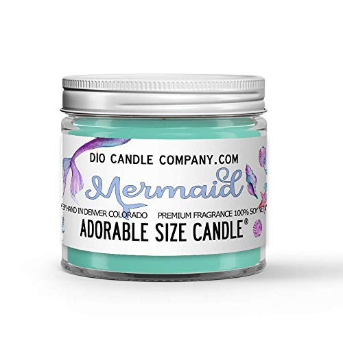 Mermaid Candle _ Musk _ Lemongrass _ Seawater Scented _ Made with 100 Percent Vegan Soy Wax and Premium Fragrance _ Available in 3 Adorable Sizes and Wax Tart Mermaid Candle _ Musk _ Lemongrass _ Seawater Scented _ Made with 100 Percent Vegan Soy Wax and Premium Fragrance _ Available in 3 Adorable Sizes and Wax Tart