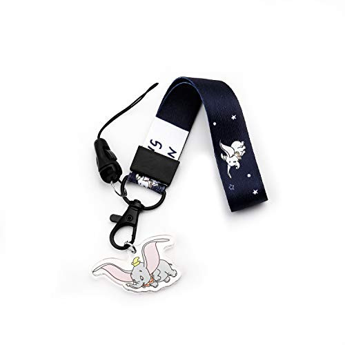 Circus Elephant Dumbo Keychain Lanyard with Charm Badge Id Lanyards Elephant Keychain Holder _SLD_Dumbo_