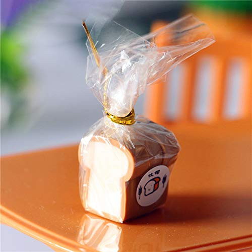 helegeSONG 1 12 Scale Miniature Dollhouse Wrapped Toast Bread Miniature Food Dollhouse Breakfast Dollhouse Kitchen Accessory B