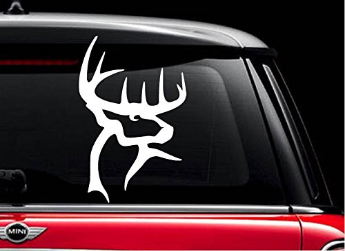 Buck commander _White 9 inch _ Vinyl Decal Sticker for Car Automobile Window Wall Laptop Notebook Etc.... Any Smooth Surface Such As Windows Bumpers