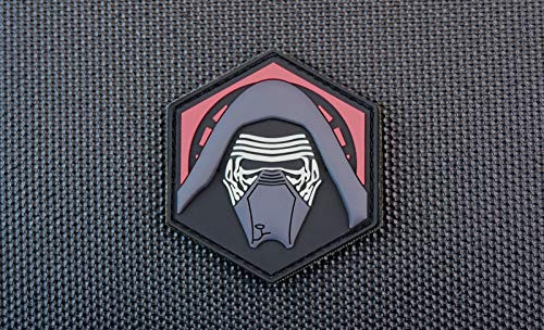 BritKitUSA 3D PVC Kylo Ren GITD Morale Patch Star Wars Last Jedi Episode 8 Hook Backing