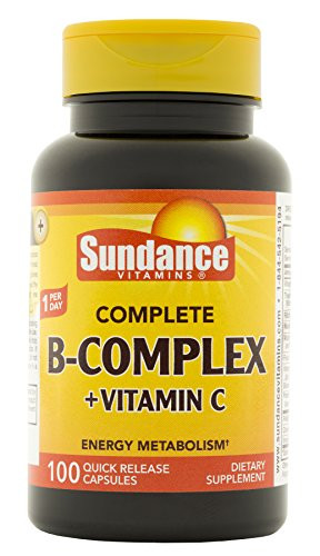Sundance Complete B Complex Plus Vitamin C Tablets_ 100 Count