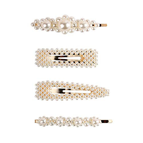 4pcs Hair Clips_ Hair Barrettes Imitation Pearl Hair Clips Hairpin Bobby Pin Hair Accessories _ B_ 4pcs Hair Clips_ Hair Barrettes Imitation Pearl Hair Clips Hairpin Bobby Pin Hair Accessories _ B_