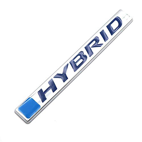 1PCS 3D Metal HYBRID Logo Car Side Fender Rear Trunk Emblem Badge Decals Sticker Replacement for Universal Cars _Chrome Blue_ 1PCS 3D Metal HYBRID Logo Car Side Fender Rear Trunk Emblem Badge Decals Sticker Replacement for Universal Cars _Chrome Blue_