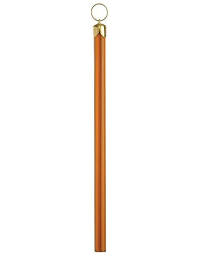 B and P Lamp 6 inch  _152Mm_ Amber Glass Pencil Prism