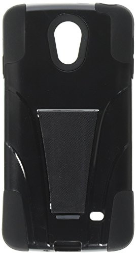 Asmyna Inverse Advanced Armor Stand Protector Cover for LG VS876 (Lucid 3) - Retail Packaging - Black