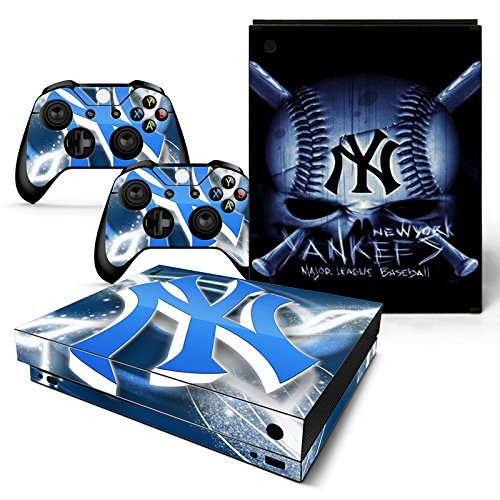 FriendlyTomato Xbox One X Console and Wireless Controller Skin Set - Baseball MLB - XboxOne X XOX Sticker Vinyl
