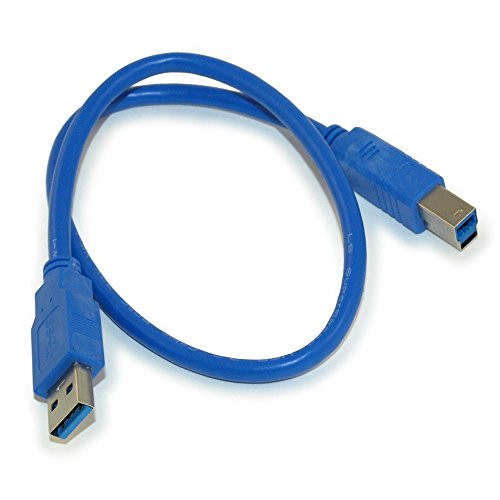 MyCableMart 1.5ft USB 3.2 Gen 1 SUPERSPEED Certified 5Gbps Type A Male to B Male Cable