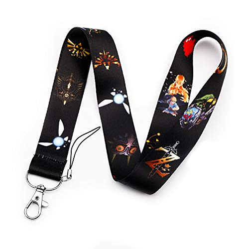Zelda Lanyard Key Chain ID Badge Holder Clip The Legend of Zelda Neck Lanyard _LY_Zelda B_
