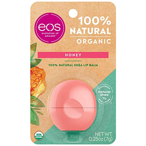 eos Lip Balm _ Honey _ USDA Organic Lip Care to Nourish Dry Lips _ 100 Percent Natural and Gluten Free _ Long Lasting Hydration _ 2 Pack eos Lip Balm _ Honey _ USDA Organic Lip Care to Nourish Dry Lips _ 100 Percent Natural and Gluten Free _ Long Lasting Hydration _ 2 Pack