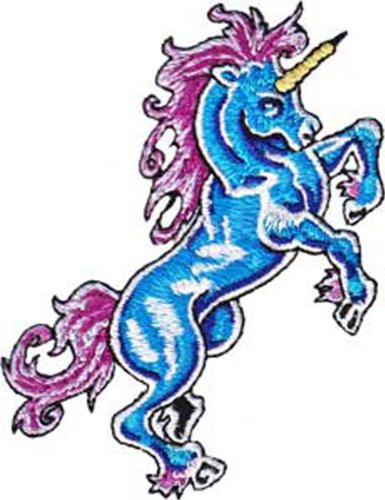 C and D Visionary Application Unicorn Blue Patch