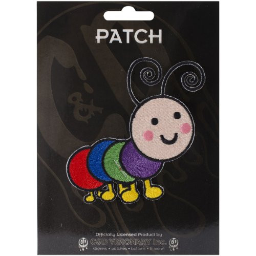 C and D Visionary Application Animals Rainbow Caterpillar Patch