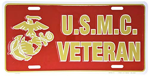U.S.M.C. Veteran License Plate
