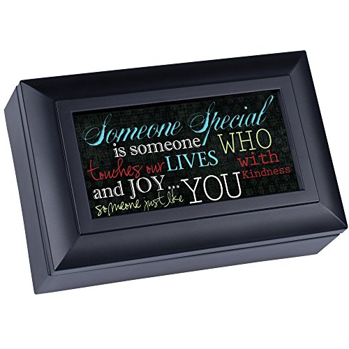 Cottage Garden Someone Special Matte Black Petite Music Box/Jewelry Box Plays Wonderful World Cottage Garden Someone Special Matte Black Petite Music Box/Jewelry Box Plays Wonderful World