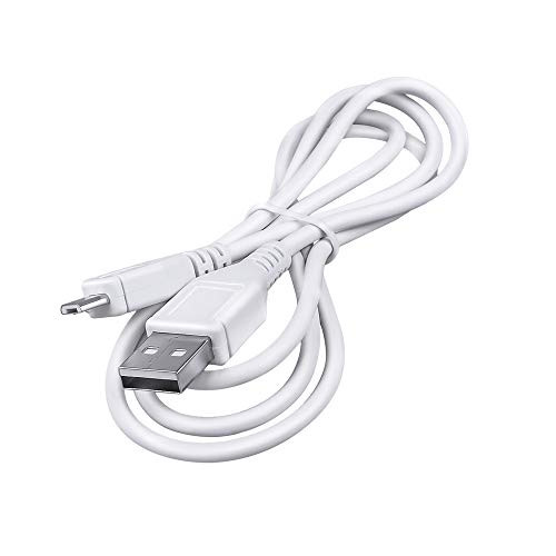 K_MAINS 5ft White Micro USB PC Charging Cable PC Laptop Charger Power Cord for Carbon Audio Zooka Bluetooth Wireless Speaker Bar WLMS_0001 Portable Speaker System