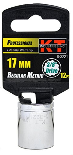 K_T Industries 3 8 inch  Drive Regular Socket_ 17mm