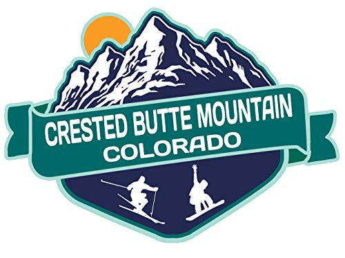 Crested Butte Mountain Colorado Ski Adventures Souvenir 2 Inch Vinyl Decal Sticker Mountain Design Crested Butte Mountain Colorado Ski Adventures Souvenir 2 Inch Vinyl Decal Sticker Mountain Design