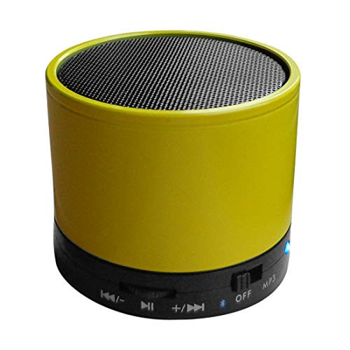 Wireless Portable Bluetooth Speakers with Enhanced Stereo Bass_ Metal Enclosure_ 5_Hour Playtime_ Built_in Mic_ AUX_ Micro SD_ Perfect Travel Speaker