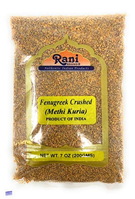 Rani Fenugreek _Methi_ Seeds Crushed 7oz _200g_ Trigonella foenum graecum _ Gluten Free _ Non_GMO _used in cooking  and  Ayurvedic spice_