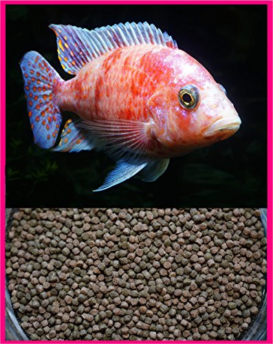 S and C AQUATICS Gourmet Cichlid Ultra PELLETS  and  Veggie Pellet Mix _ 2.0mm Slow Sinking _4oz_