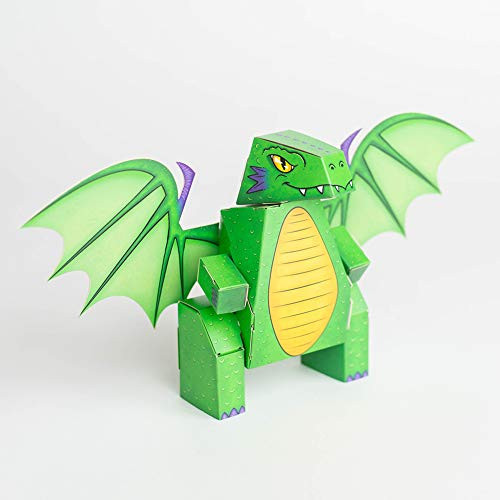 Cubles Dragon. Build Your Own 3D Product Figures. A Sturdy No Glue No Scissors Activity. Cubles Dragon. Build Your Own 3D Product Figures. A Sturdy No Glue No Scissors Activity.