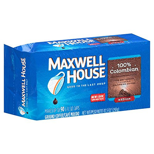 Maxwell House Colombian Blend Ground Coffee, Medium Roast, 10.5 Ounce Vacuum Bag (Pack of 3) Maxwell House Colombian Blend Ground Coffee, Medium Roast, 10.5 Ounce Vacuum Bag (Pack of 3)
