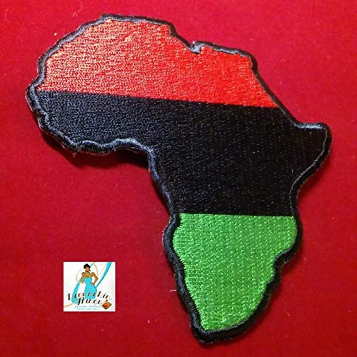 RBG Africa Patch 3x3 inches _ Iron On _ Embroidery