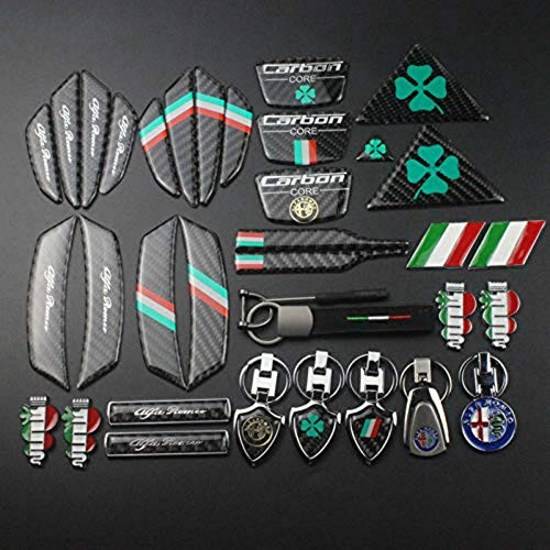 for Alfa Romeo Car Logo Emblem Decoration Sticker_ for Mito 147 156 159 166 4C Giulietta Giulia Mito Spider Stelvio GT Car Styling Accessories _J_
