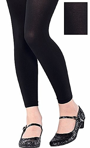 amscan Black Footless Kids Tights _ Child M L