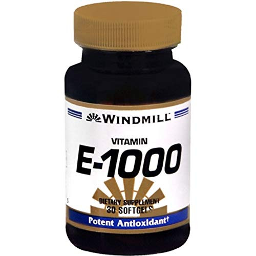 Vitamin E SFGL 1000 IU SYN WMILL Size  30