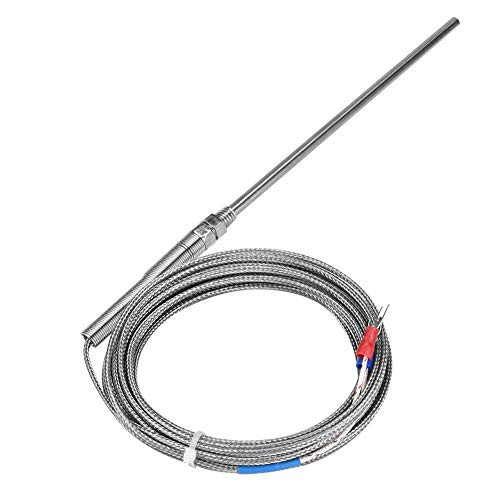 M8 Thread Type K Thermocouple Temperature Sensing Line 150mm Probe Temperature Sensor Wire High Accuracy Precision Thermocouple for Temperature Measurement_5M_